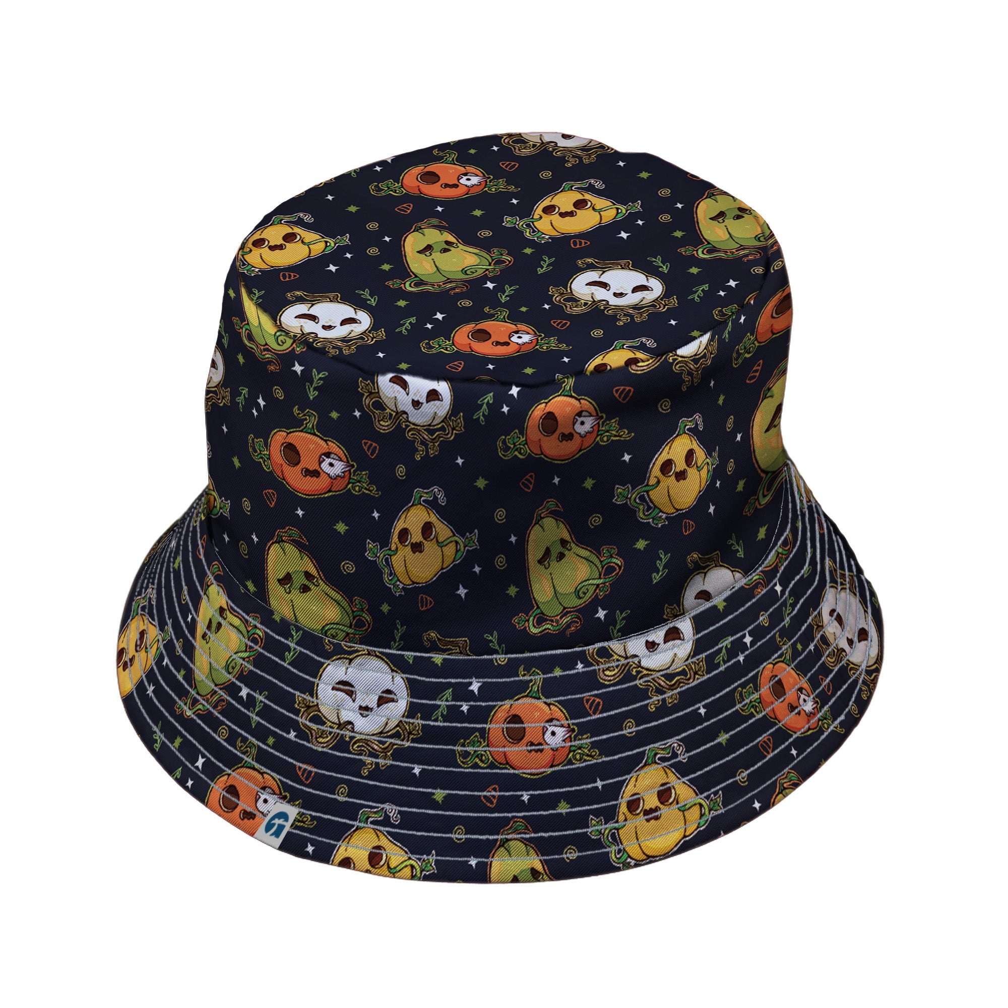 Glowing Halloween Pumpkins Anime Bucket Hat