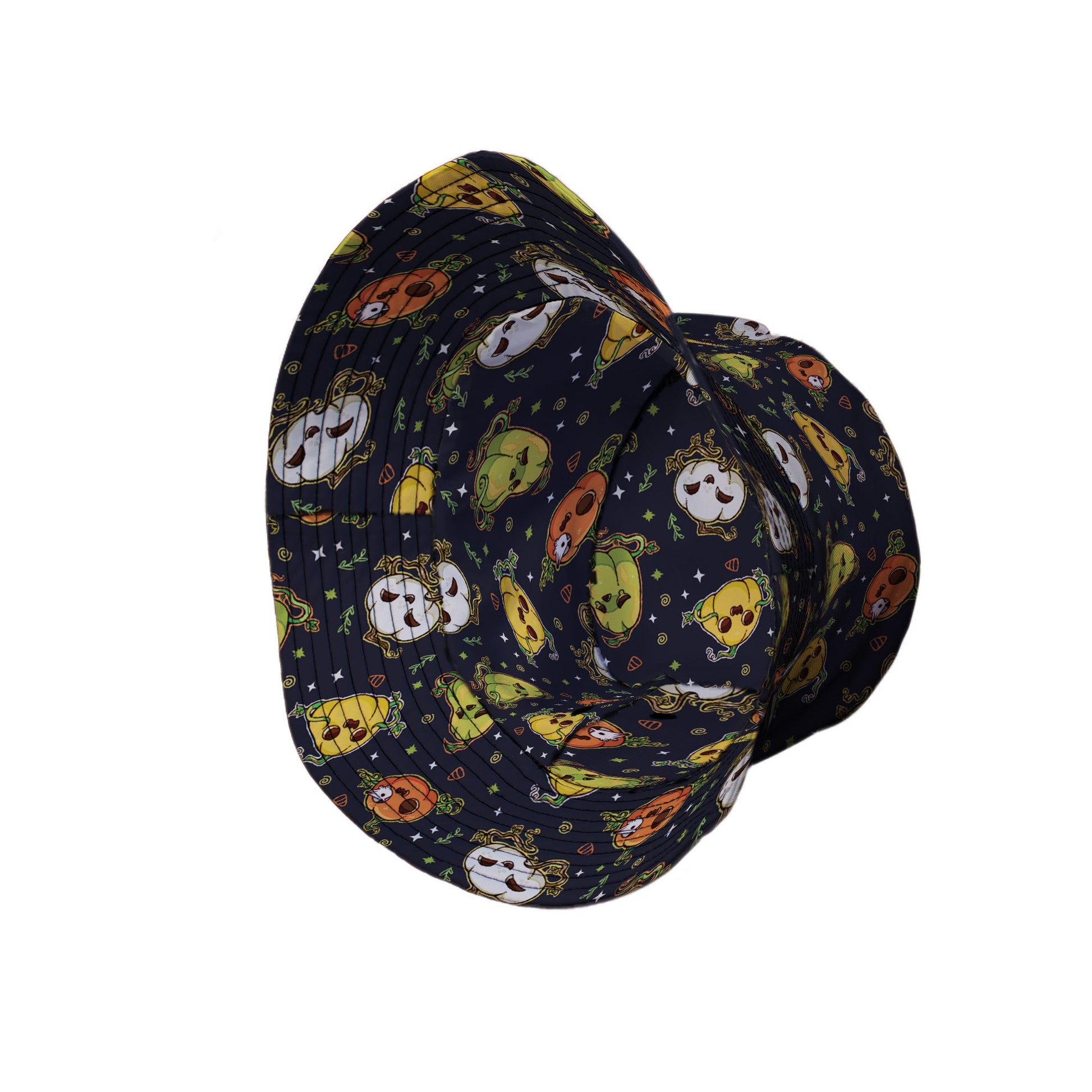 Glowing Halloween Pumpkins Anime Bucket Hat