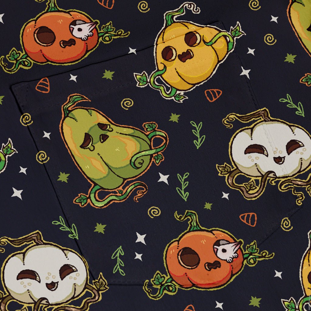 Glowing Halloween Pumpkins Anime Button Up Shirt Geek Nerd adult sizing halloween q4