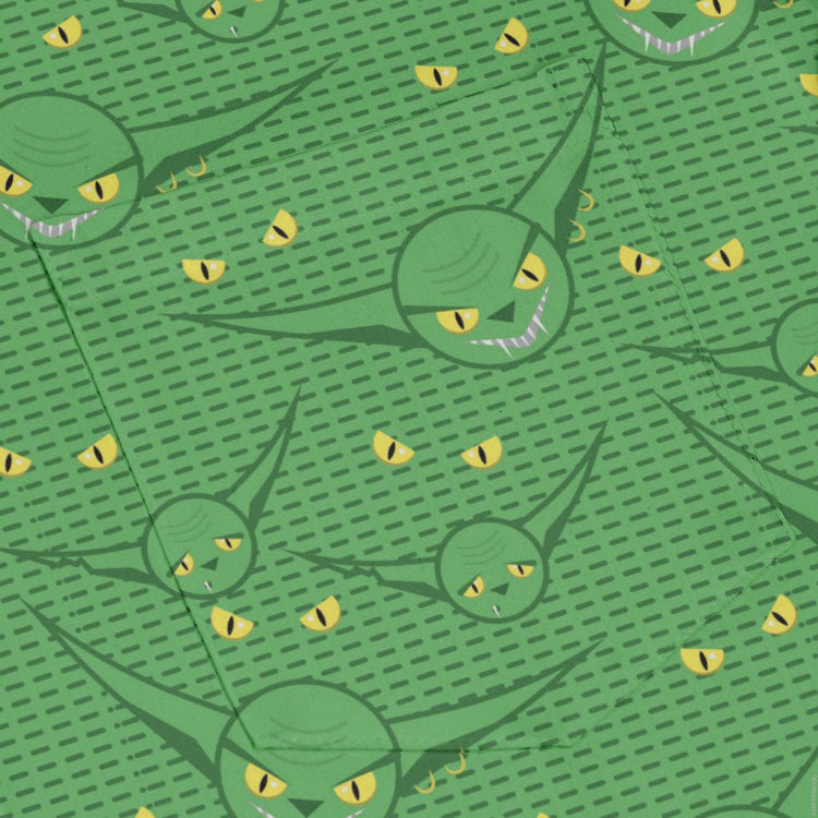 Goblins Long Sleeve Button Up Shirt Geek Nerd adult sizing Design by Heather Davenport Fantasy Prints