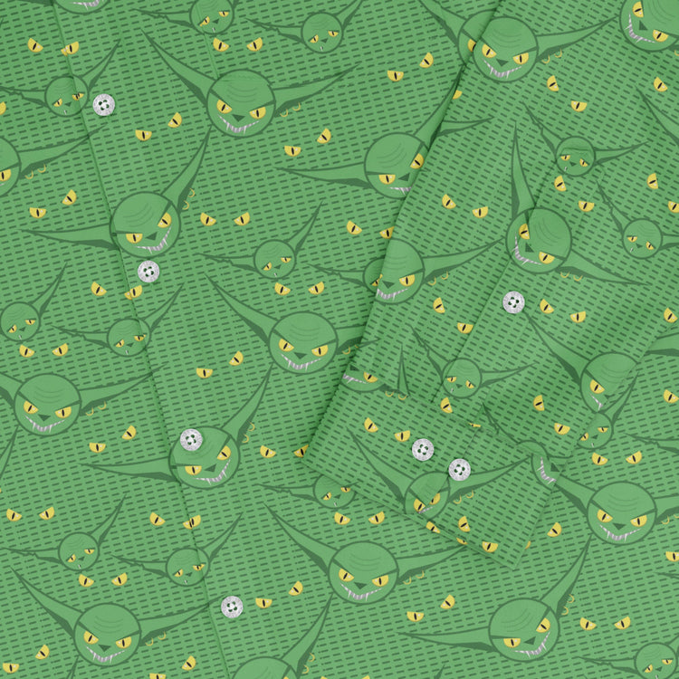 Goblins Long Sleeve Button Up Shirt Geek Nerd adult sizing Design by Heather Davenport Fantasy Prints