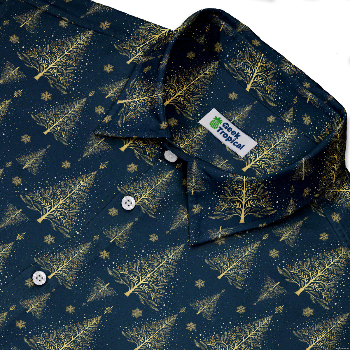 Golden Frost Button Up Shirt Neck