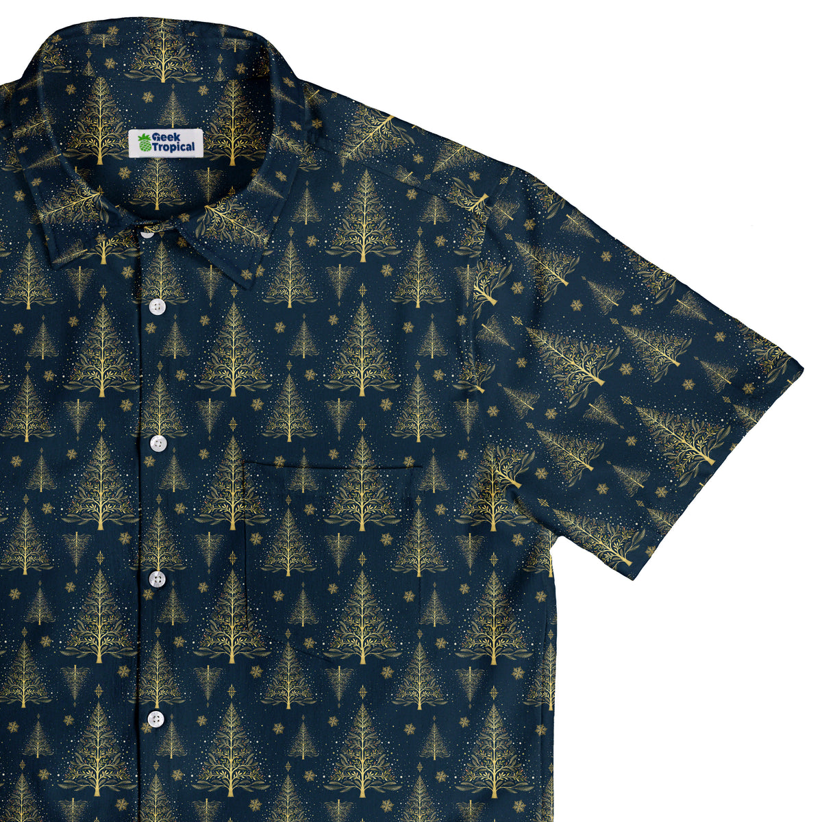 Golden Frost Button Up Shirt Top Corner