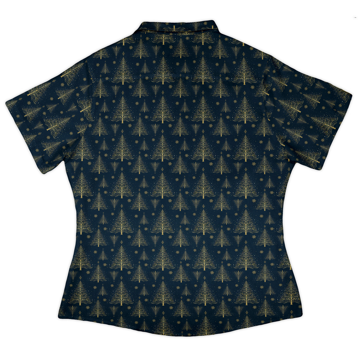 Golden Frost Curvy Button Up Shirt womens back