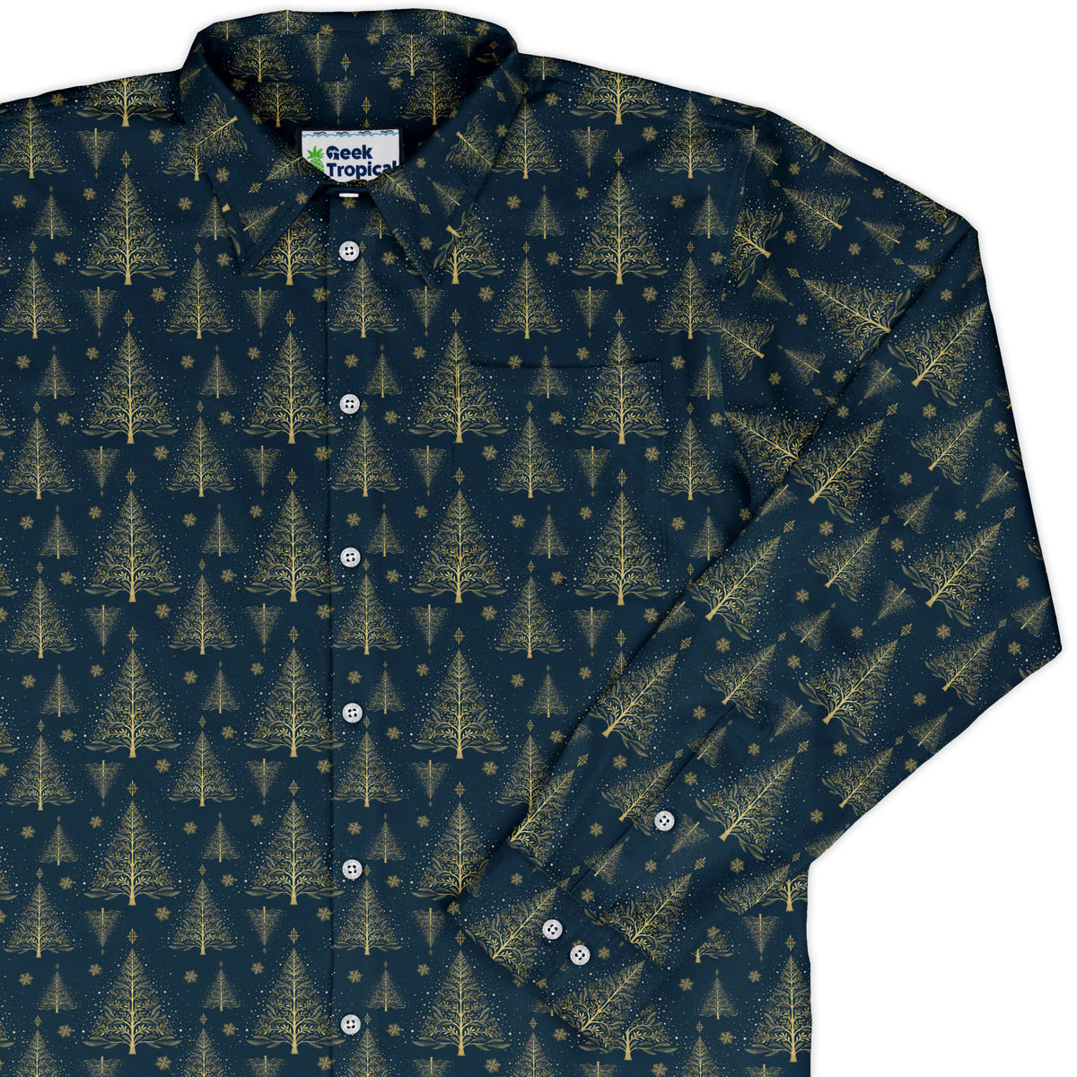 Golden Frost Long Sleeve Button Up Shirt cover