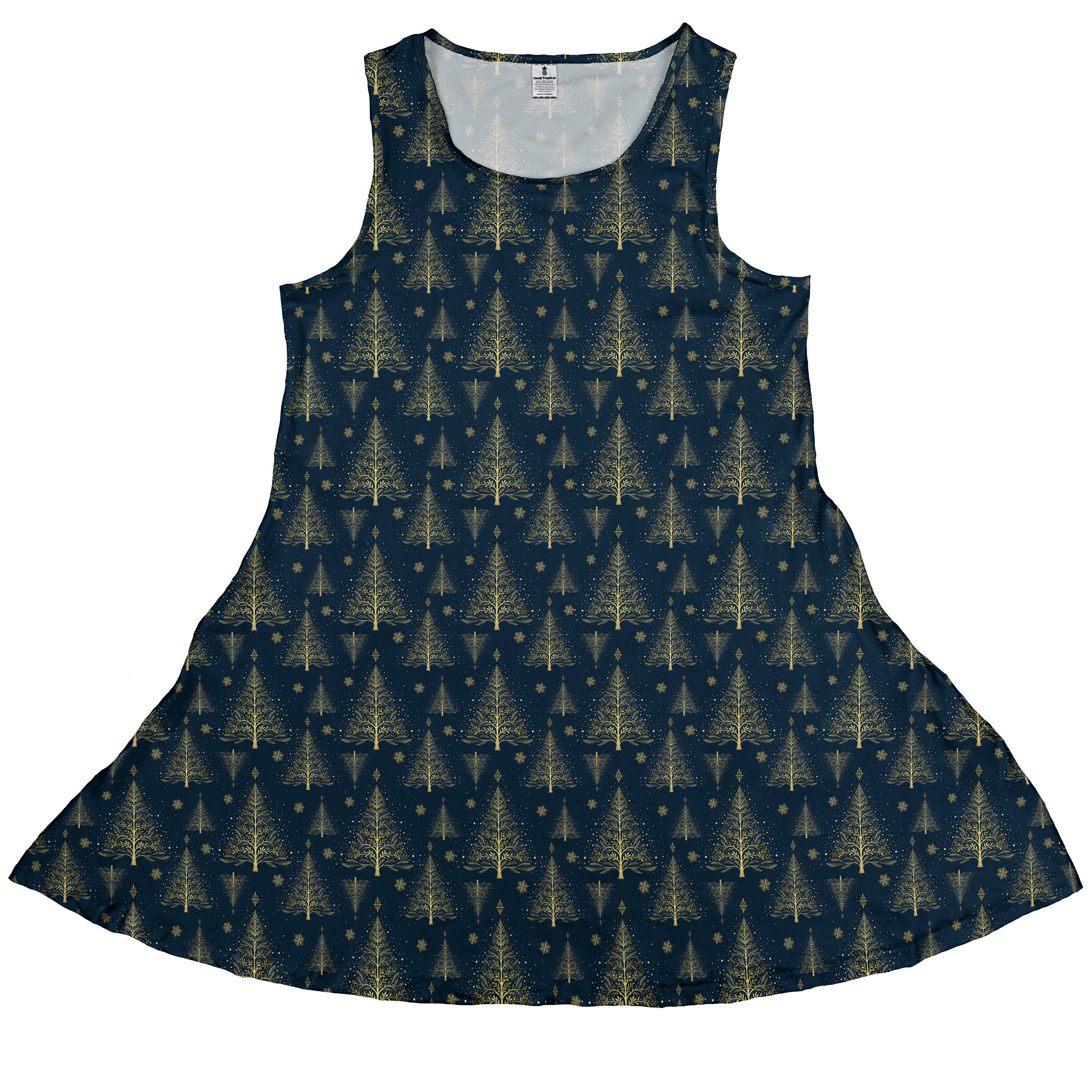 Golden Frost Sleeveless Dress front