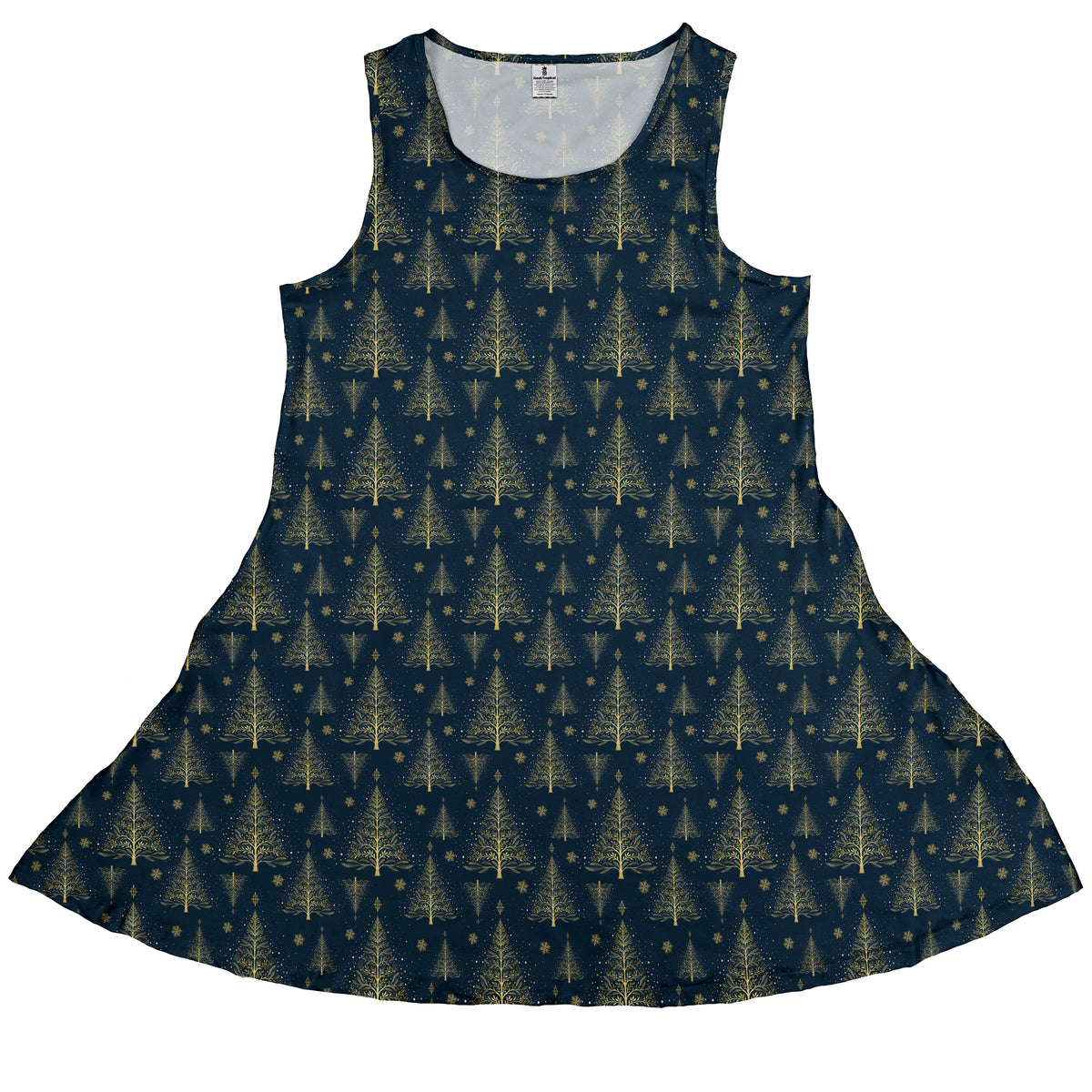 Golden Frost Sleeveless Dress front