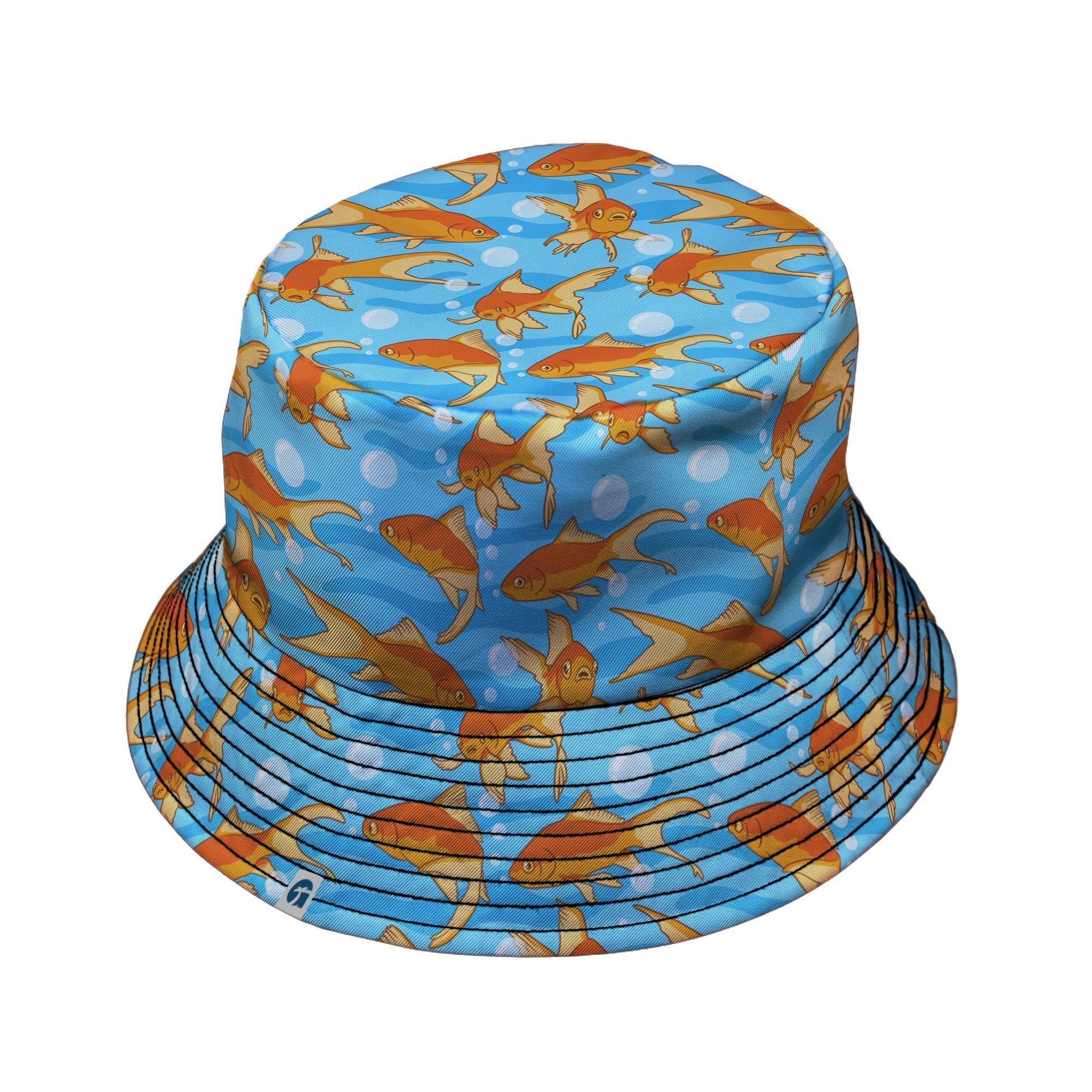Goldfish Bucket Hat Geek Nerd Design by Julie Kitzes lx - B marine biology