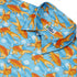Goldfish Button Up Shirt Geek Nerd adult sizing Design by Julie Kitzes marine biology