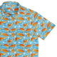 Goldfish Button Up Shirt Geek Nerd adult sizing Design by Julie Kitzes marine biology