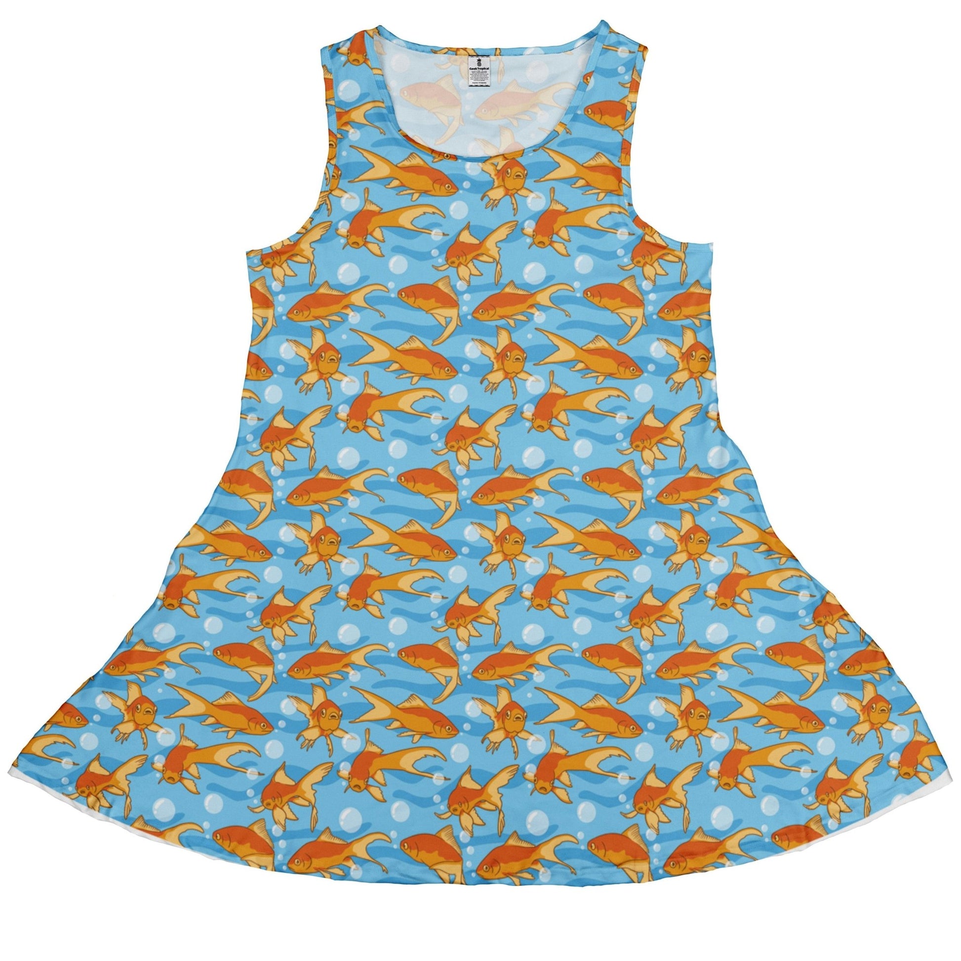 Goldfish Dress Geek Nerd Design by Julie Kitzes lx - C marine biology