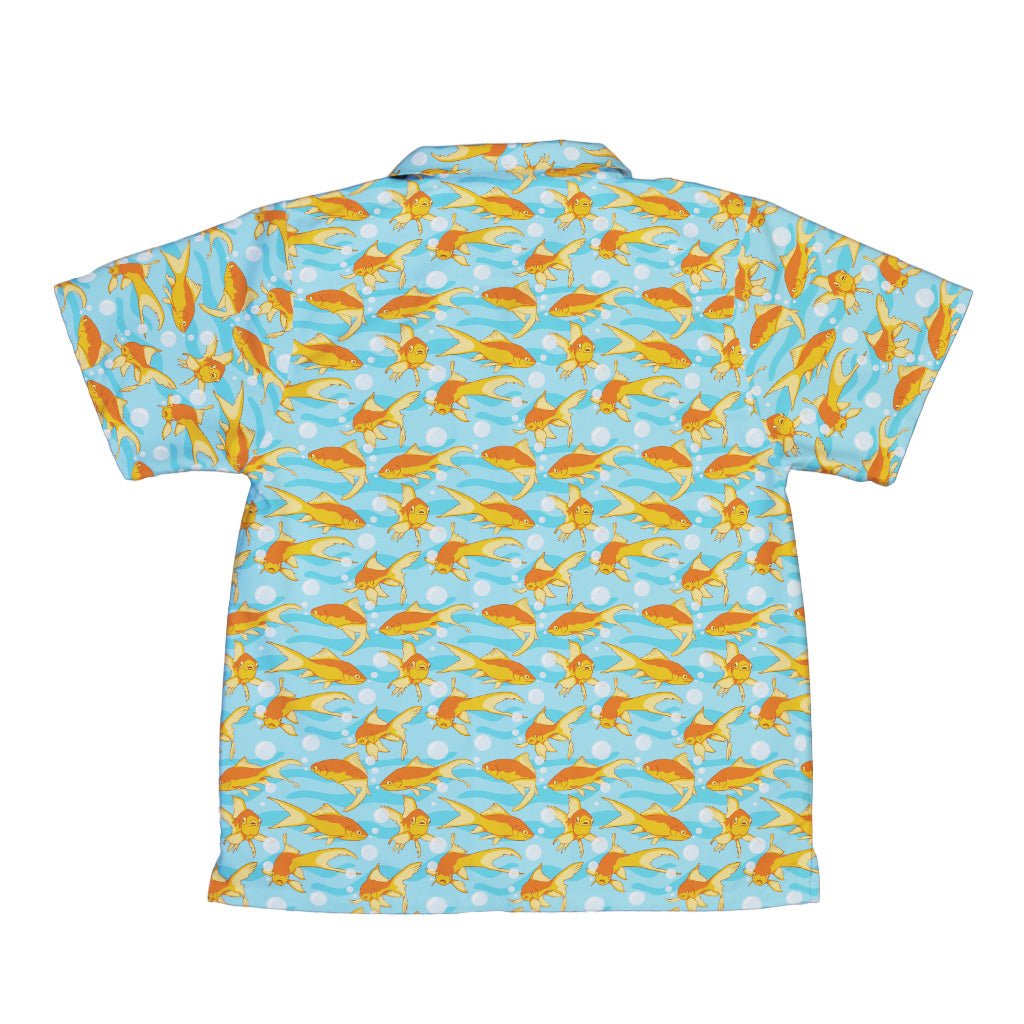 Goldfish Youth Hawaiian Shirt Geek Nerd Design by Julie Kitzes marine biology q225