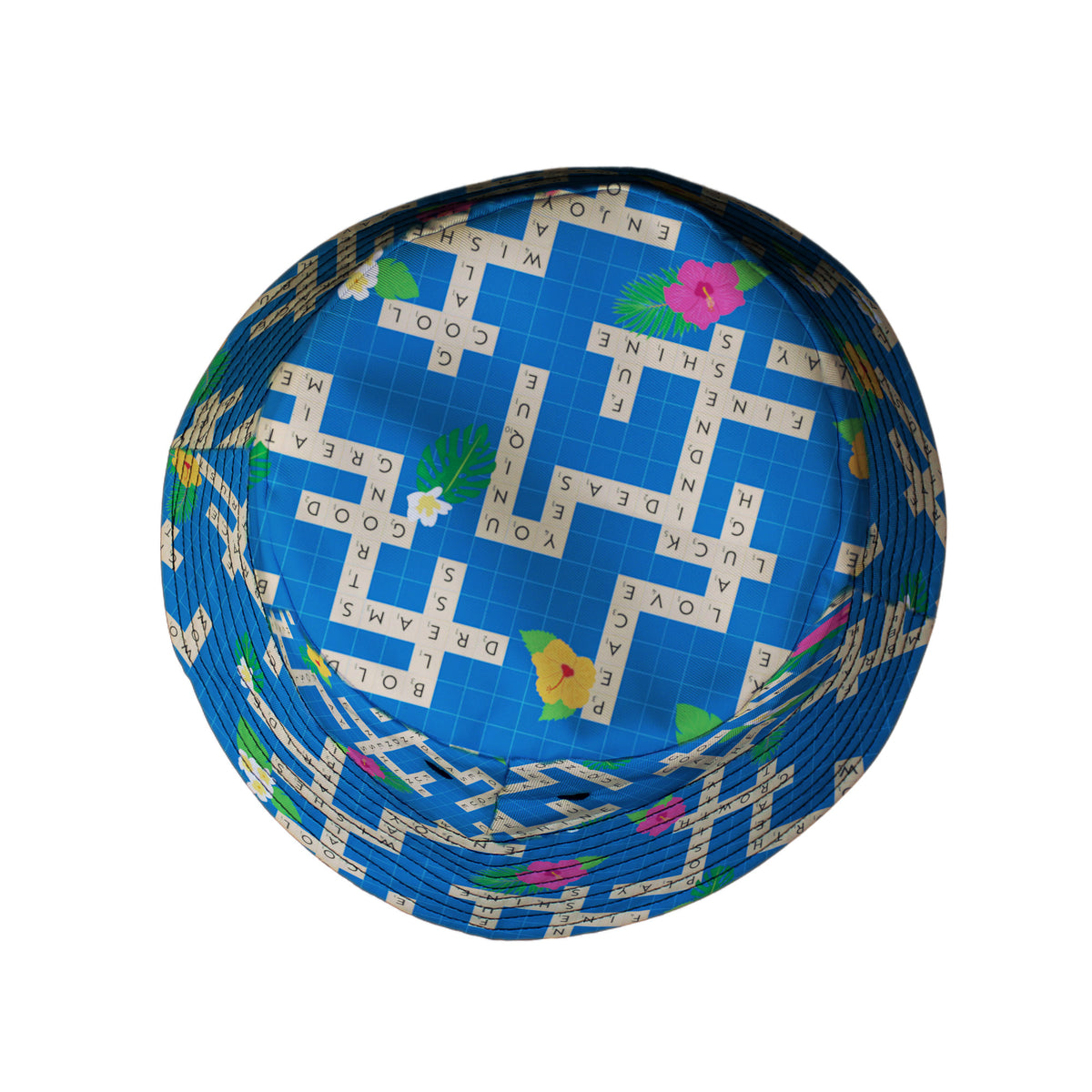 Good Vibes Game Bucket Hat Top View