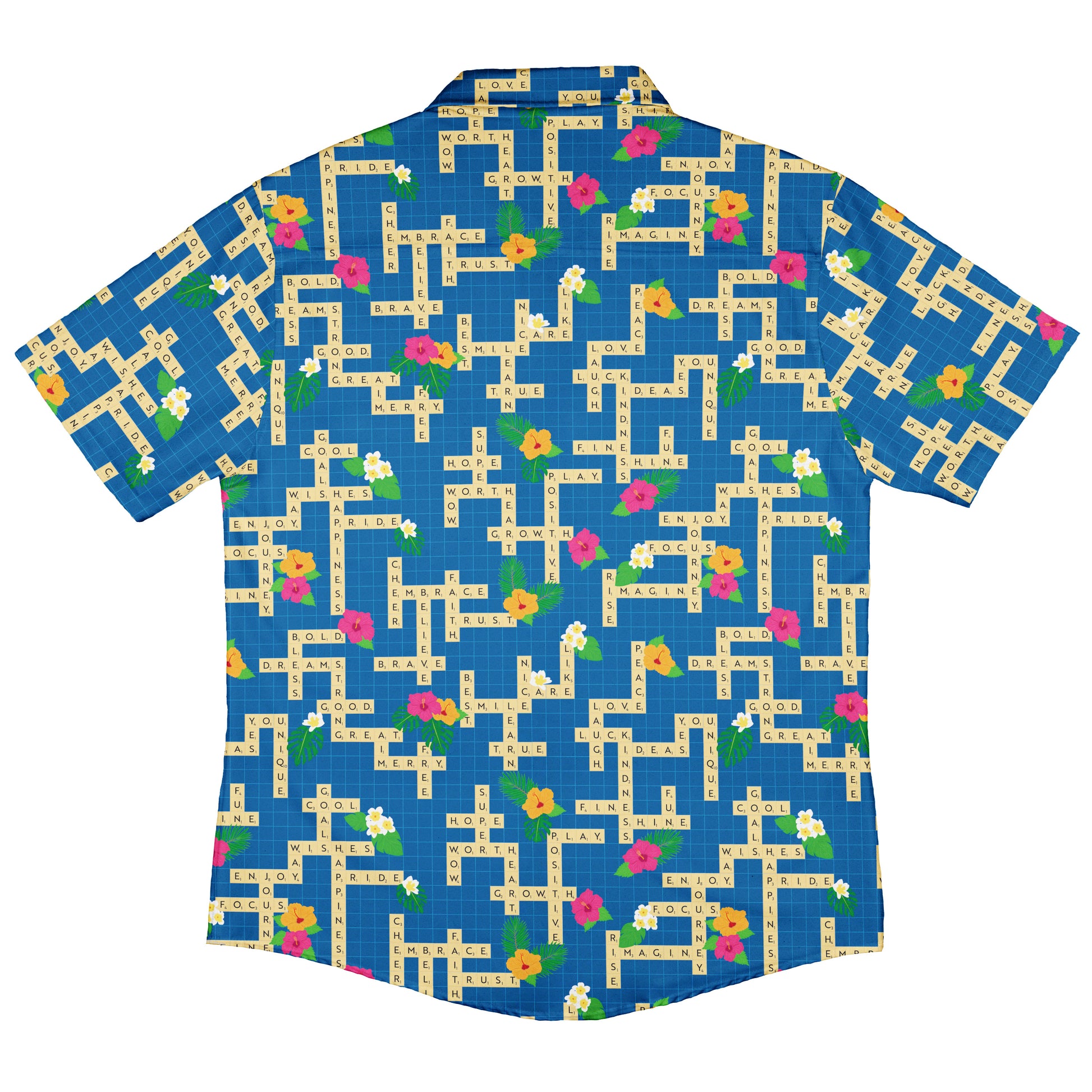 Good Vibes Game Button Up Shirt Back