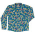 Good Vibes Game Long Sleeve Button Up Shirt front
