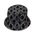 Gothic Damask Bucket Hat Black Stitching
