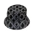 Gothic Damask Bucket Hat Gray Stitching