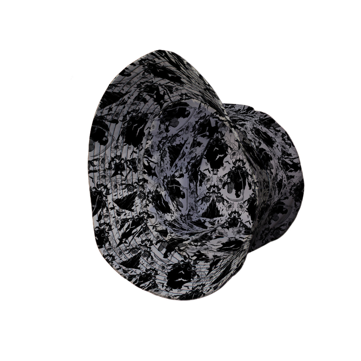Gothic Damask Bucket Hat Side View