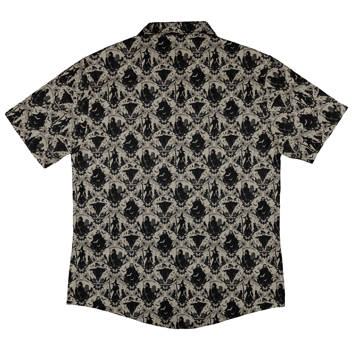 Gothic Damask Button Up Shirt Back