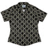 Gothic Damask Curvy Button Up Shirt womens front