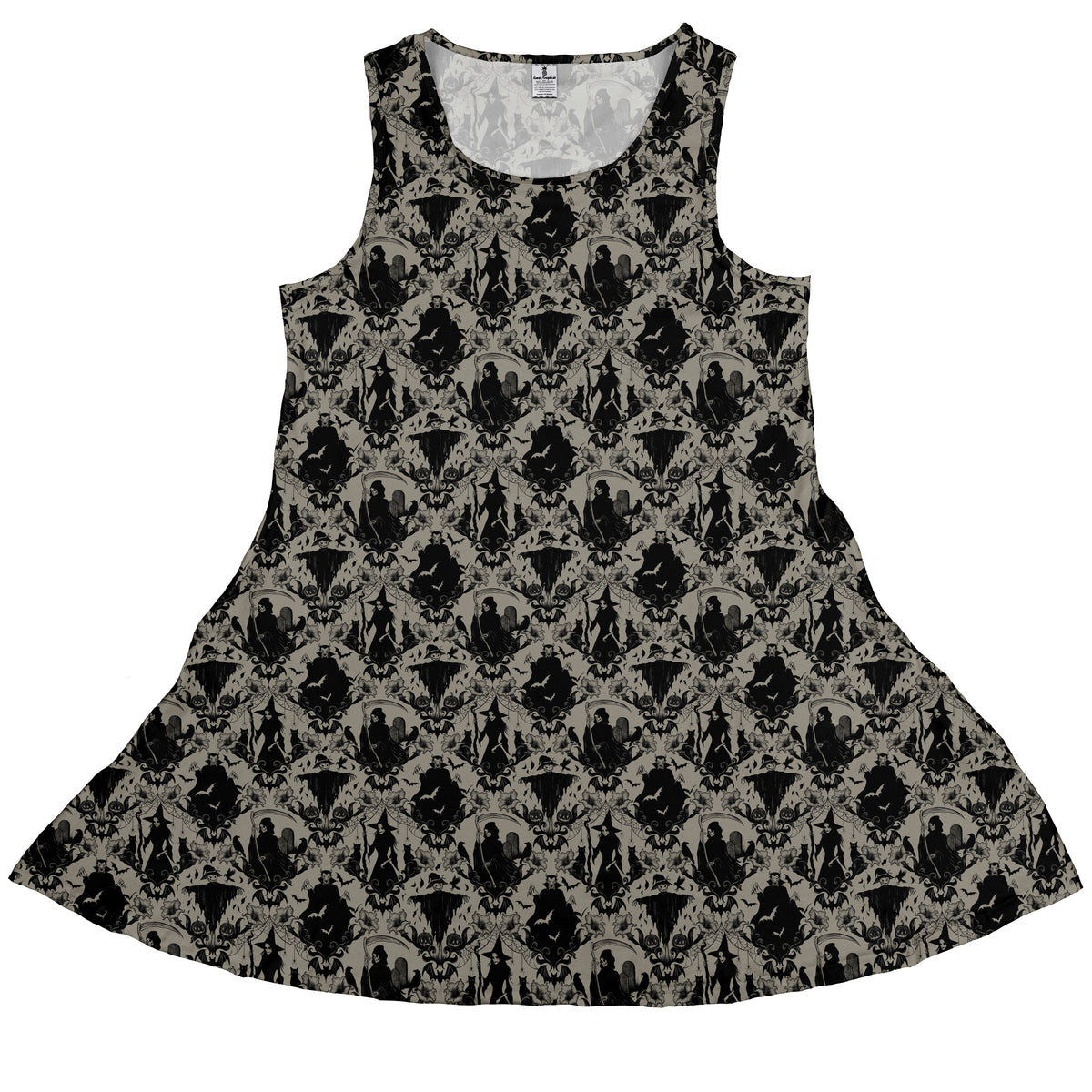 Gothic Damask Sleeveless Dress front