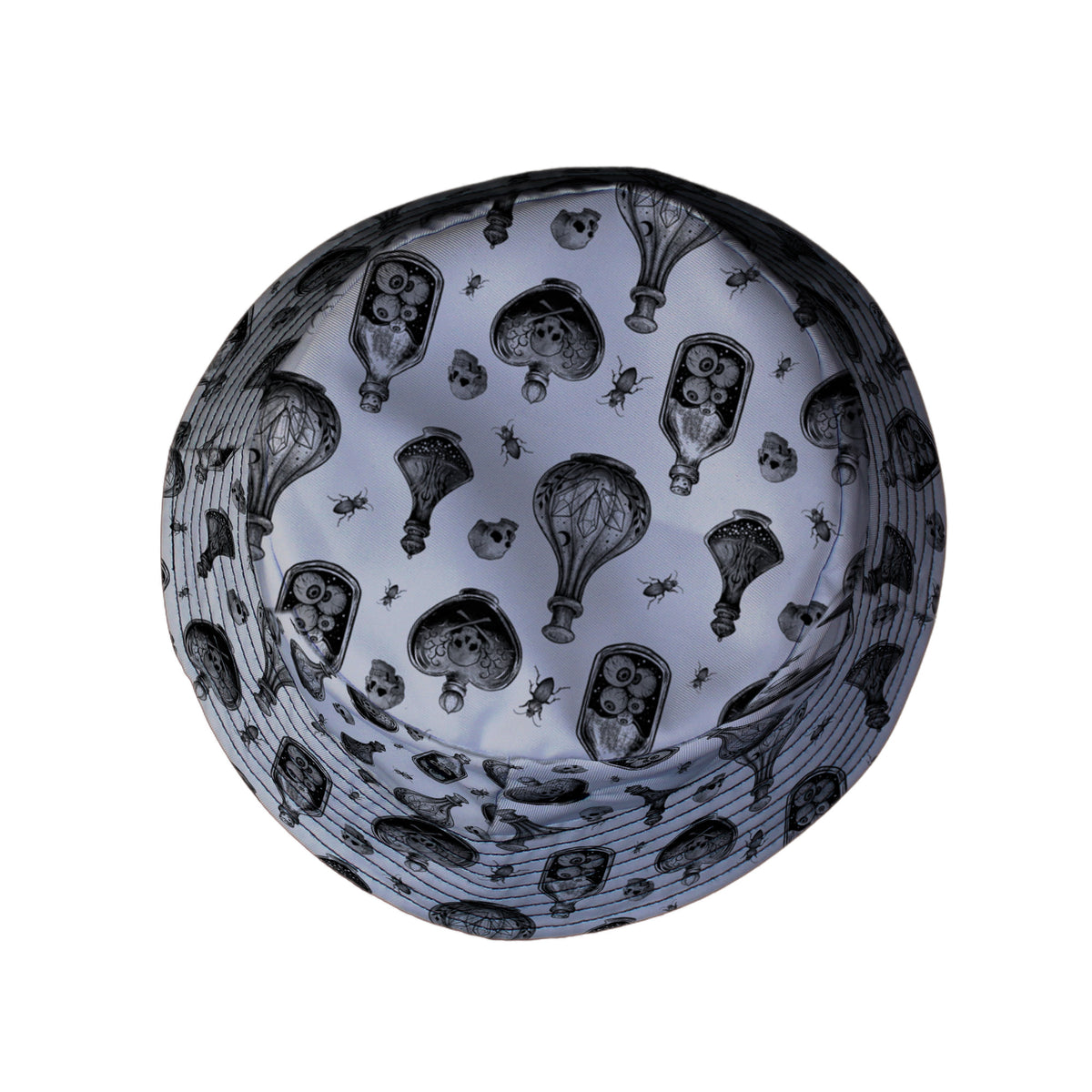 Gothic Potion Lab Bucket Hat Top View