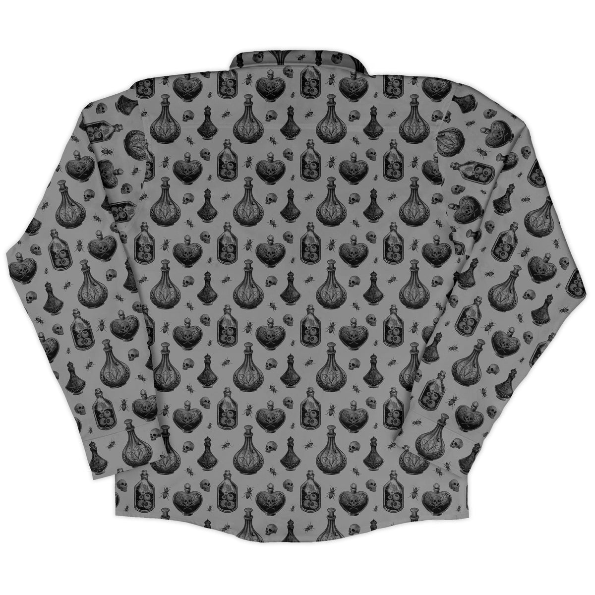 Gothic Potion Lab Long Sleeve Button Up Shirt back
