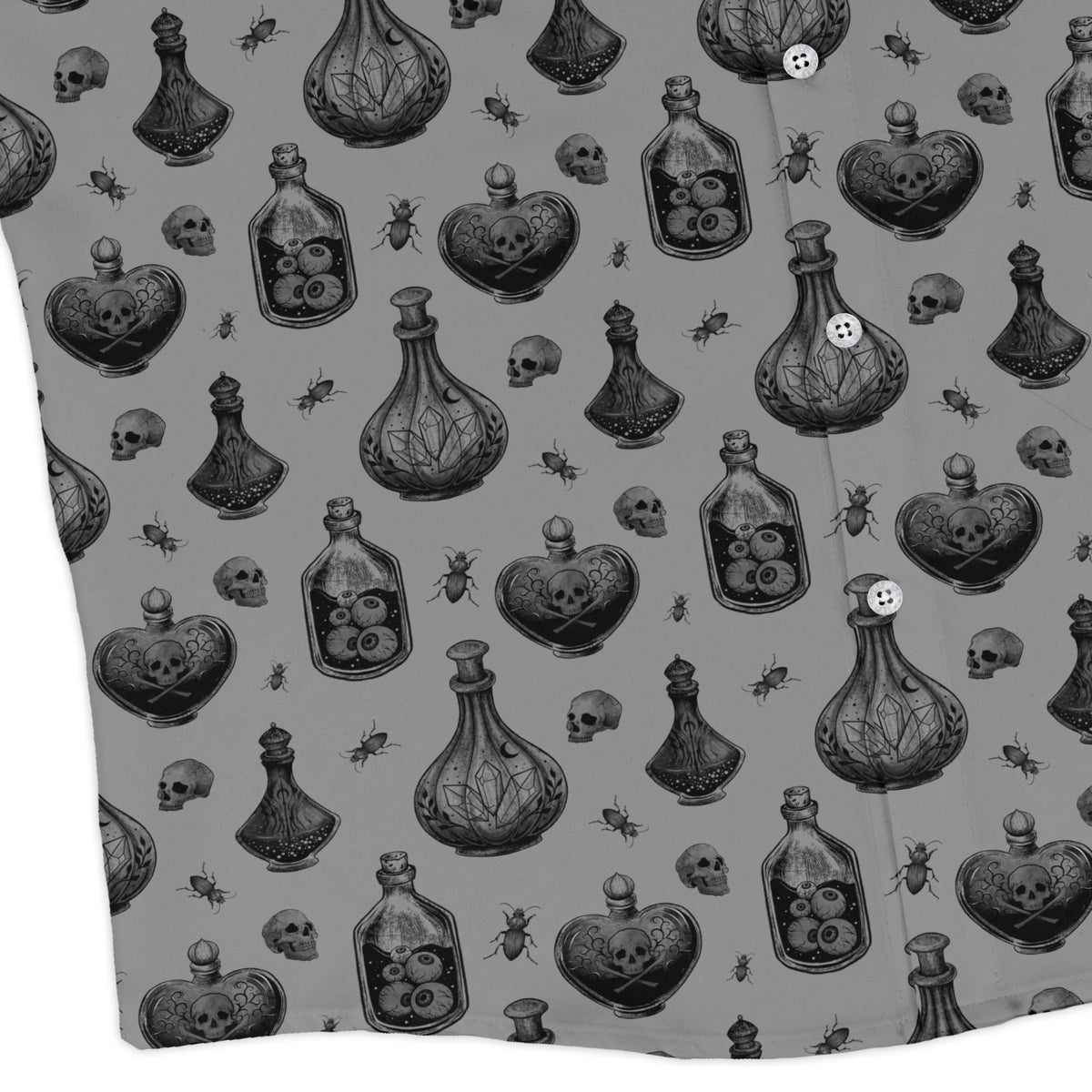 Gothic Potion Lab Long Sleeve Button Up Shirt corner