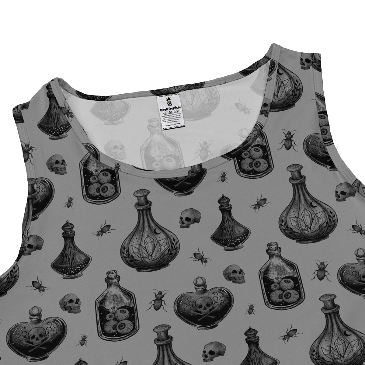 Gothic Potion Lab Sleeveless Dress close front