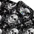 Gothic Spider Skull Button Up Shirt Neck