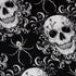 Gothic Spider Skull Button Up Shirt Pocket