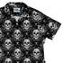 Gothic Spider Skull Curvy Button Up Shirt womens top right