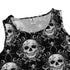 Gothic Spider Skull Sleeveless Dress close front