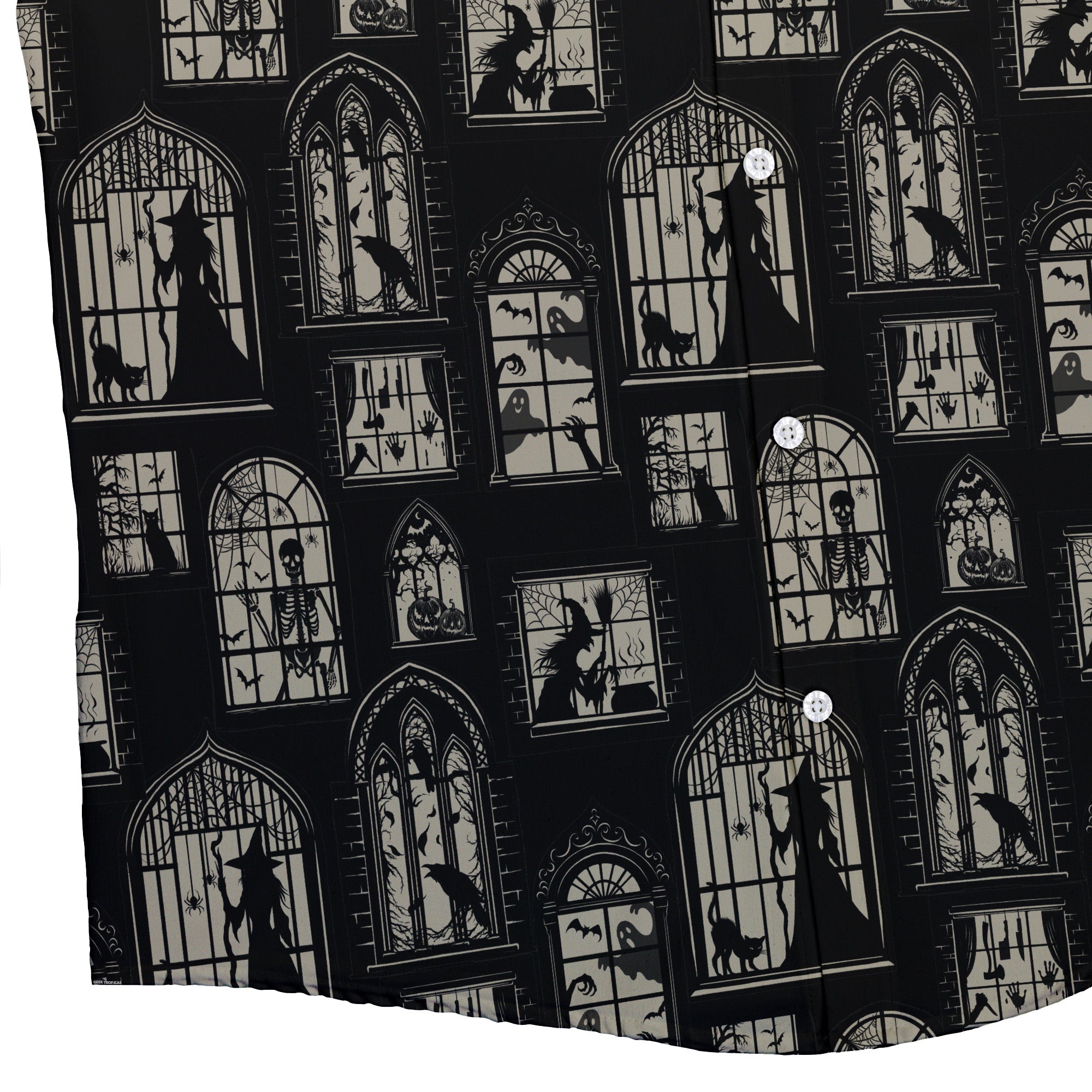 Gothic Windows Button Up Shirt Geek Nerd 0925 adult sizing All Adult Button Up Shirts