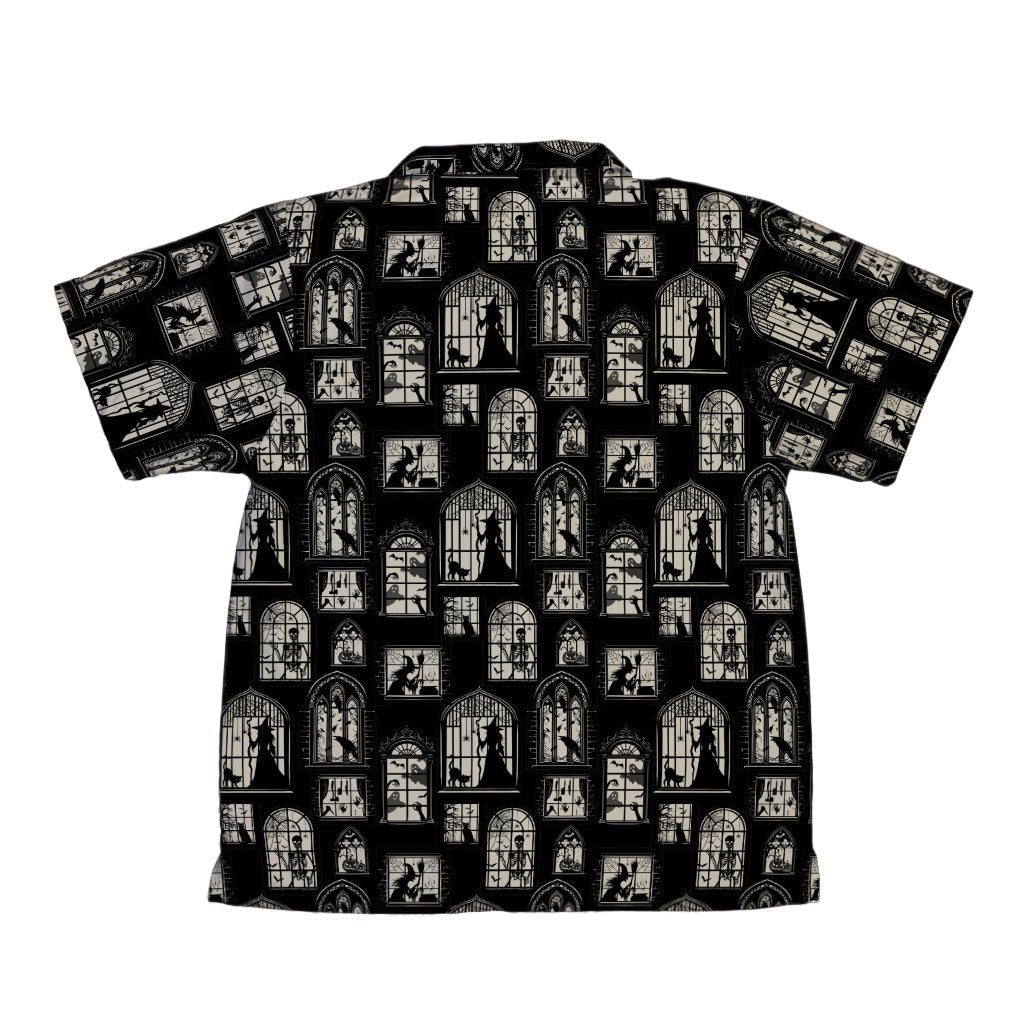 Gothic Windows Youth Hawaiian Shirt Geek Nerd 0925 Design by Episodic Fantasy Prints