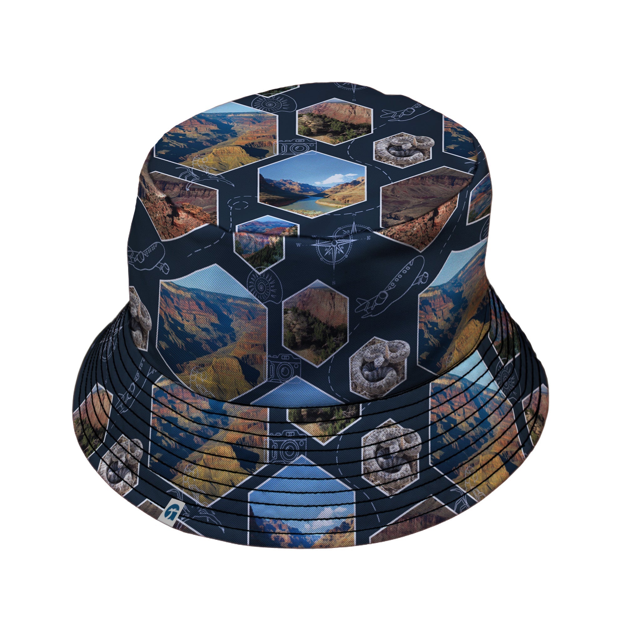 Grand Canyon Wonder Bucket Hat Geek Nerd 0925 Designs by Nathan FLOW DESC WRITING