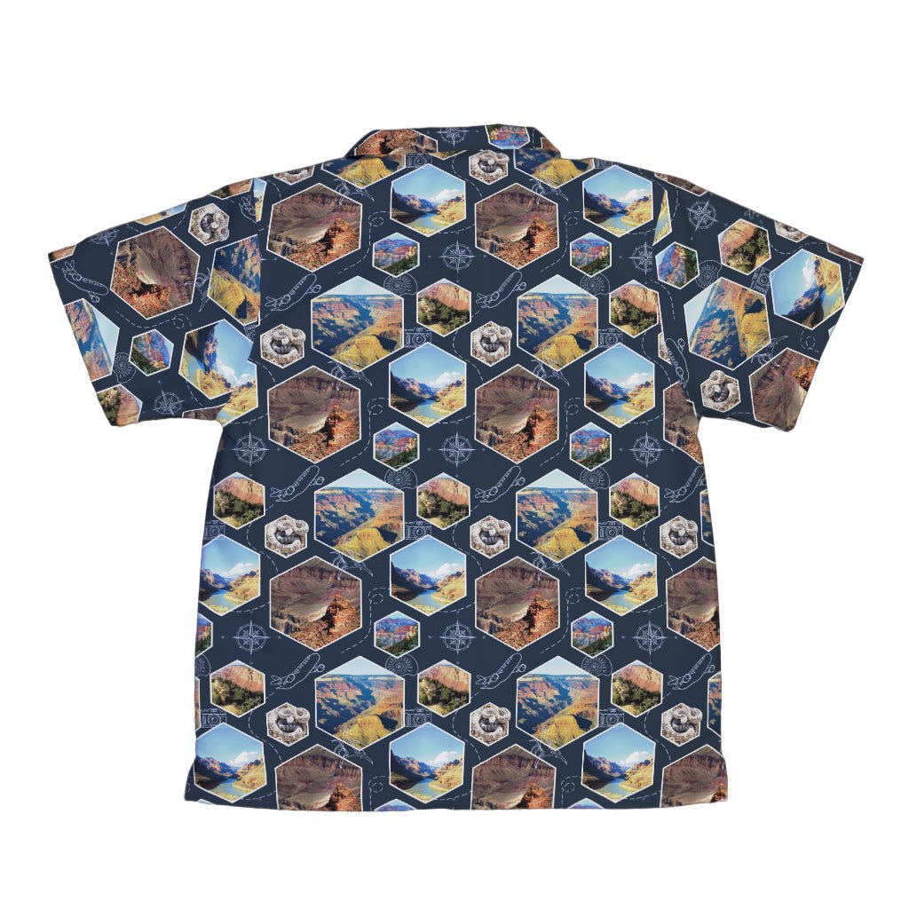 Grand Canyon Wonder Youth Hawaiian Shirt Geek Nerd 0925 Designs by Nathan FLOW DESC WRITING