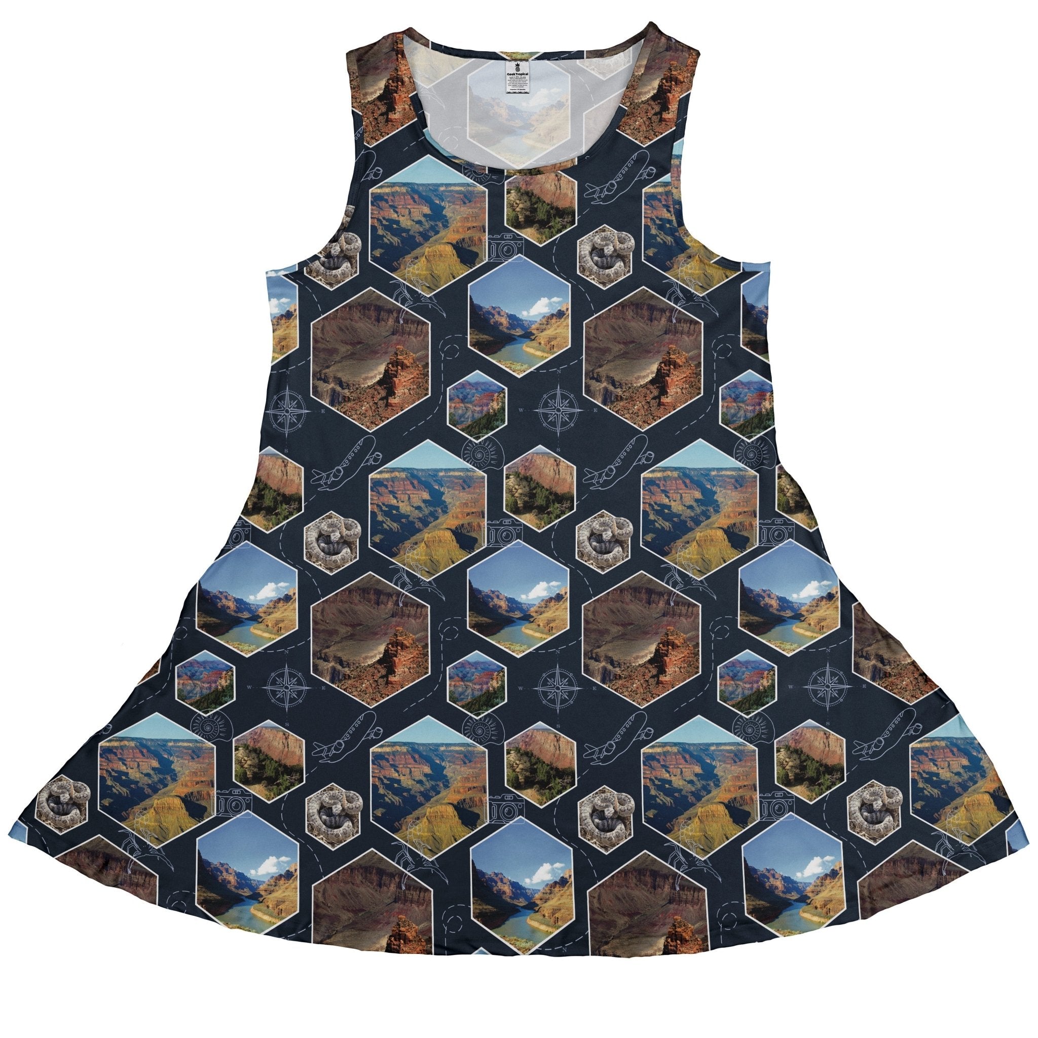Grand Canyon Wonder Dress Geek Nerd 0925 Designs by Nathan FLOW DESC WRITING
