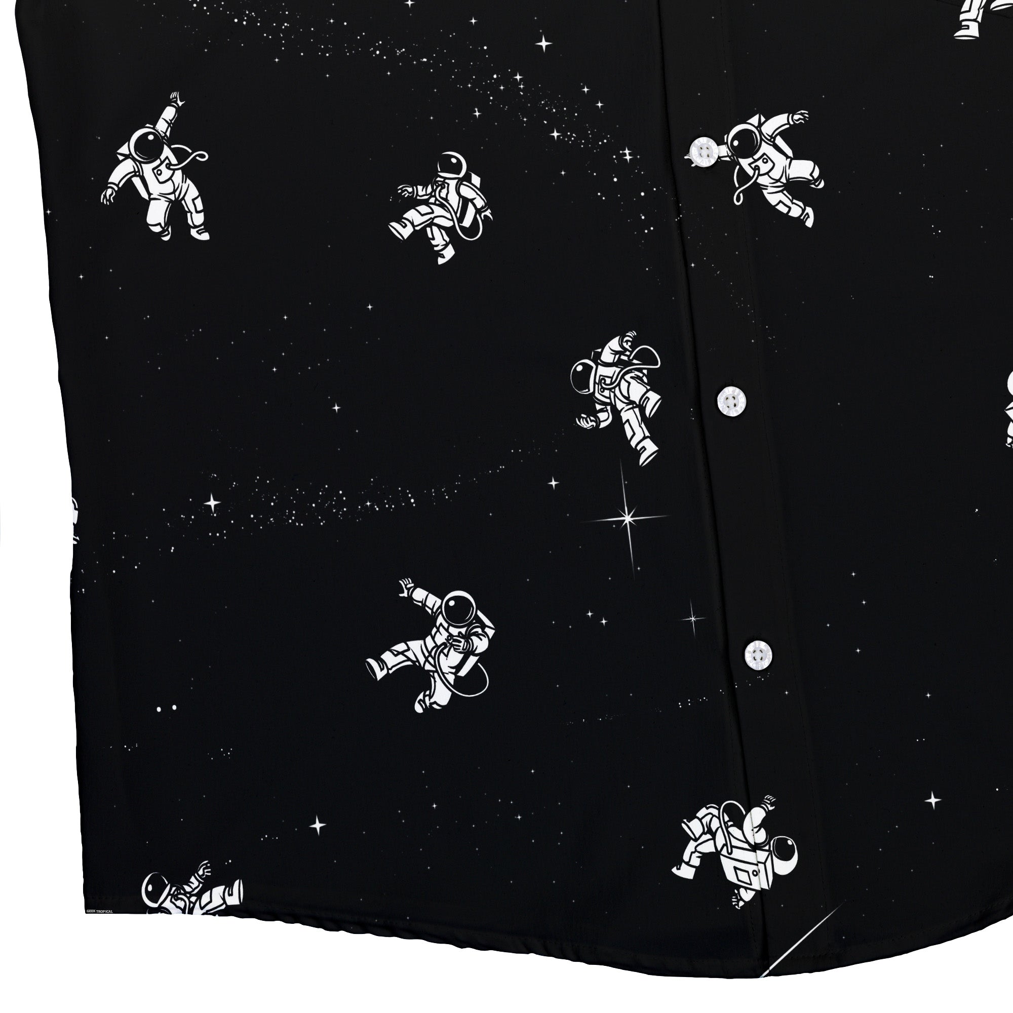 Gravity Reloaded Space Button Up Shirt - adult sizing - Design by Tobe Fonseca - outer space & astronaut print