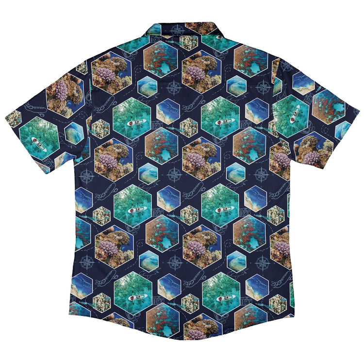 Great Reef Wonder Button Up Shirt Geek Nerd 0925 adult sizing All Adult Button Up Shirts