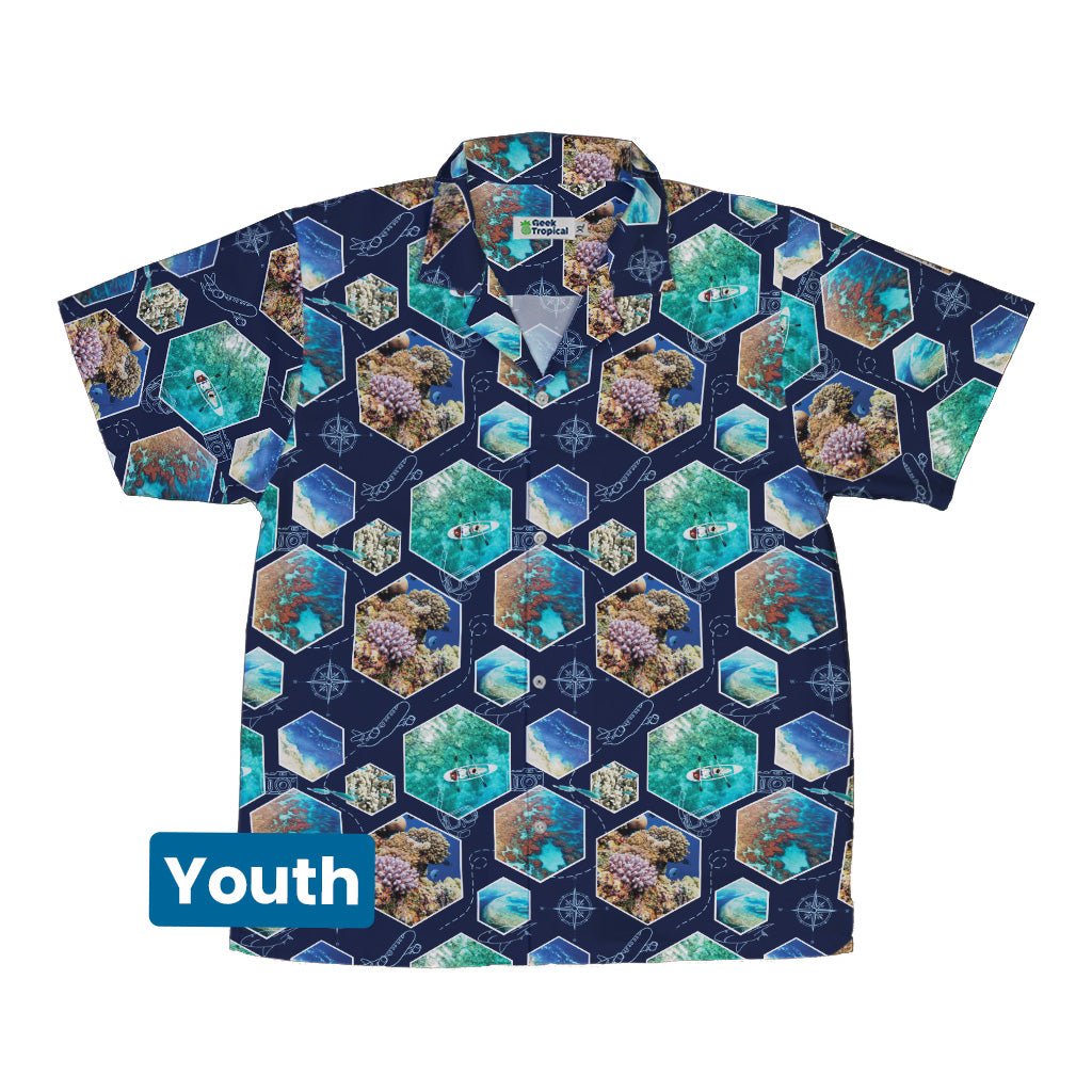 Great Reef Wonder Youth Hawaiian Shirt Geek Nerd 0925 Animal Patterns Designs by Nathan