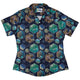 Great Reef Wonder Curvy Button Up Shirt Geek Nerd 0925 All Adult Button Up Shirts Animal Patterns