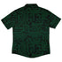 Green Computer Circuits Button Up Shirt - adult sizing - computer print -