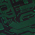 Green Computer Circuits Button Up Shirt - adult sizing - computer print -