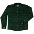 Green Computer Circuits Long Sleeve Button Up Shirt Geek Nerd adult sizing computer print FLOW DESC WRITING
