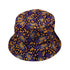 Groovy Lava Lamps Dark Bucket Hat Black Stitching