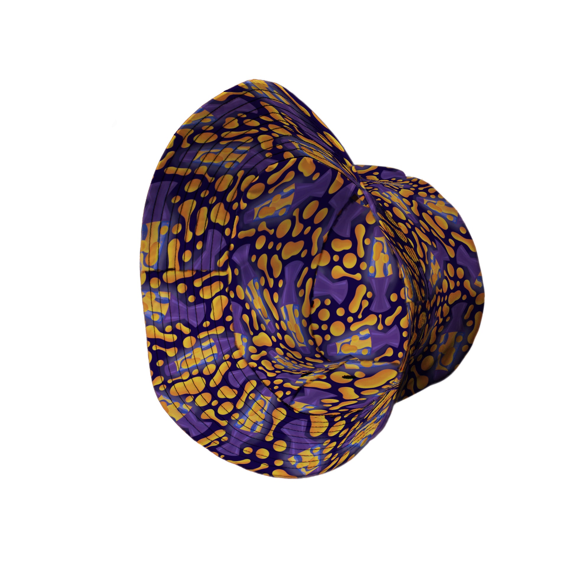 Groovy Lava Lamps Dark Bucket Hat Side View