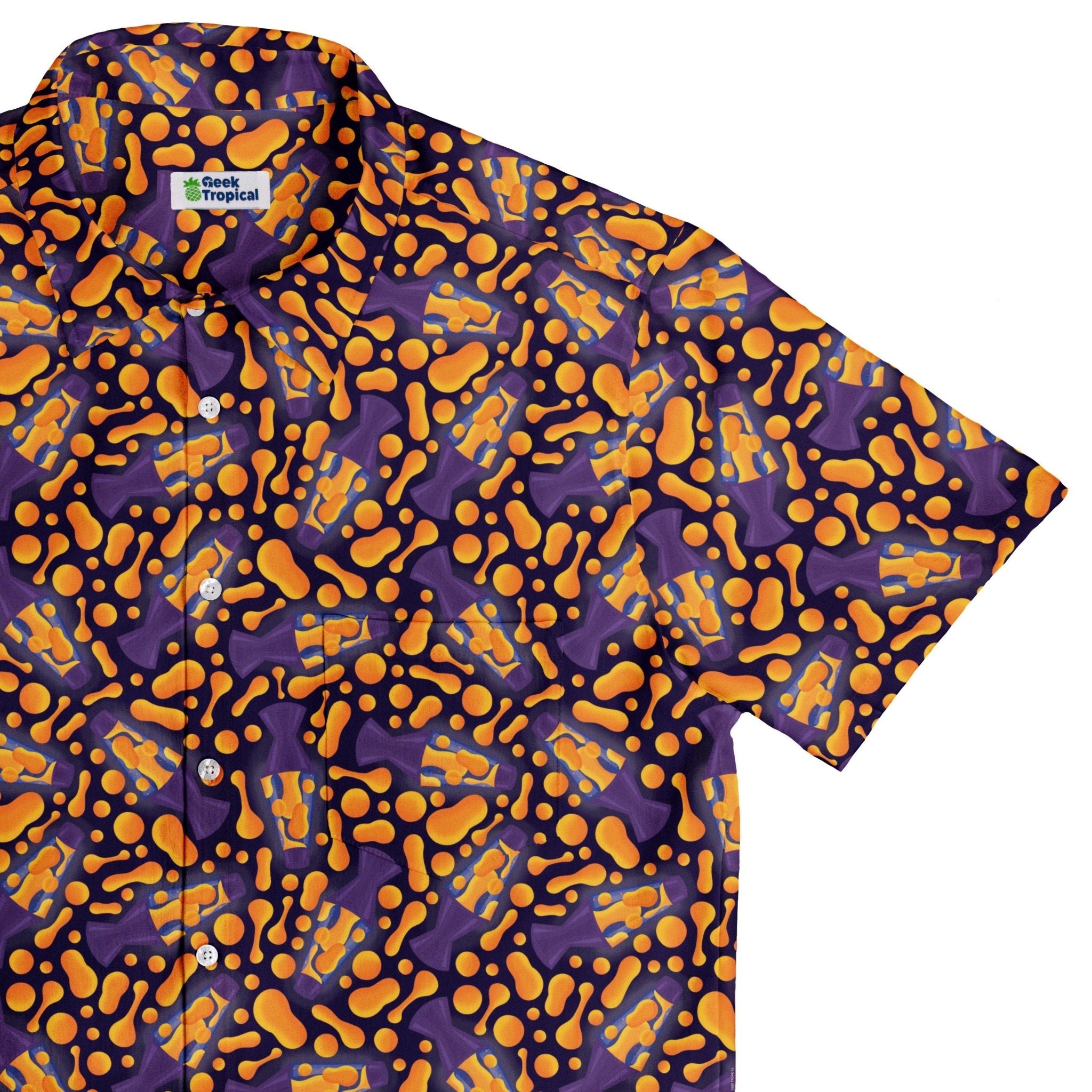 Groovy Lava Lamps Dark Button Up Shirt 1