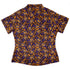 Groovy Lava Lamps Dark Curvy Button Up Shirt Old Curvy Button Up Shirt womens back