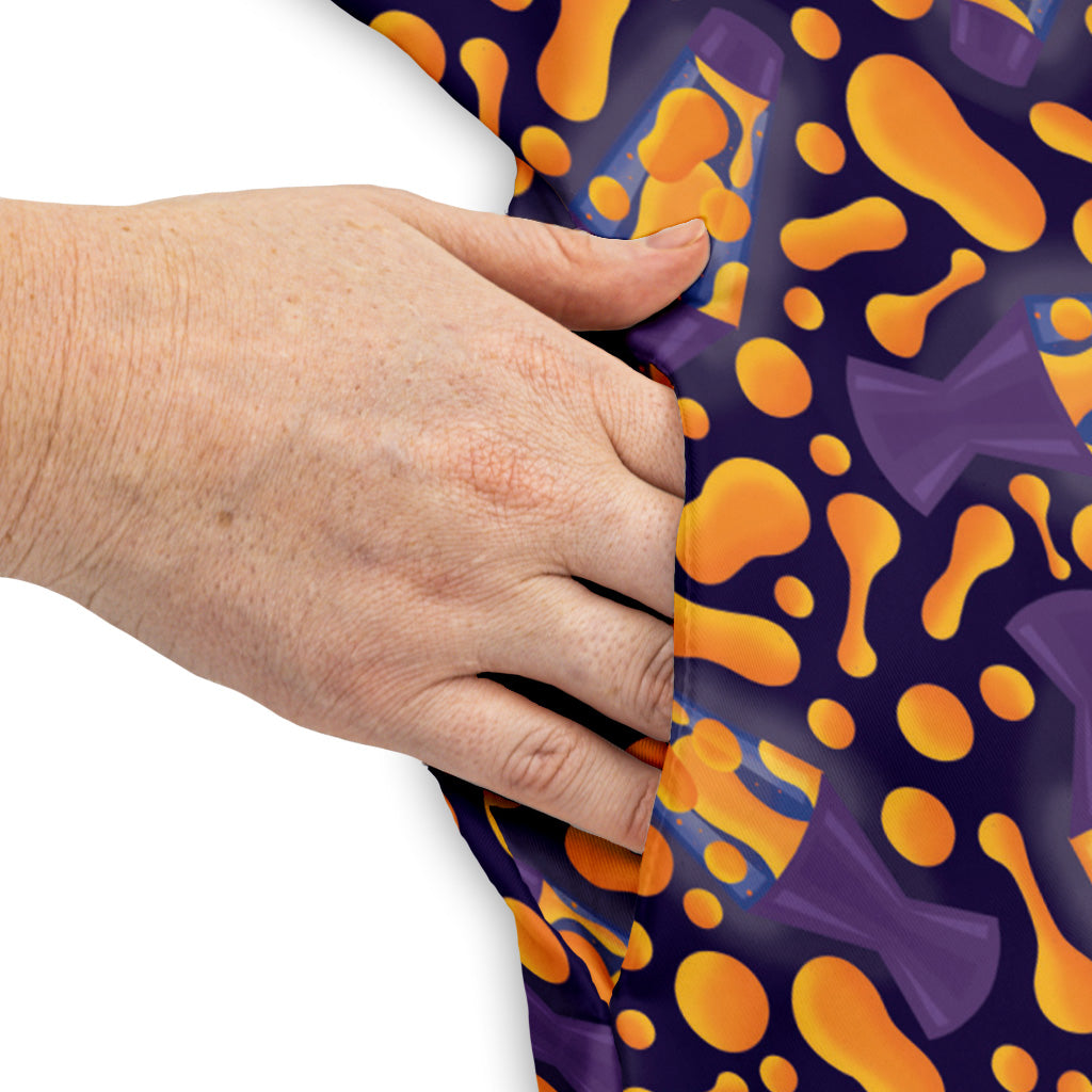 Groovy Lava Lamps Dark Sleeveless Dress Pocket